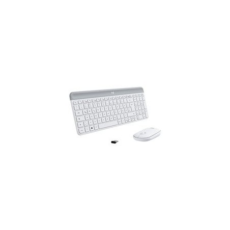 LOGITECH Slim Wireless Keyboard and Mouse Combo MK470 - OFFWHITE - DEU - CENTRAL