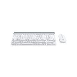 LOGITECH Slim Wireless Keyboard and Mouse Combo MK470 - OFFWHITE - DEU - CENTRAL