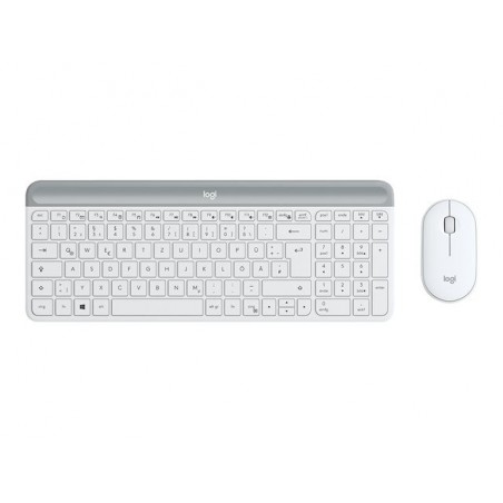 LOGITECH Slim Wireless Keyboard and Mouse Combo MK470 - OFFWHITE - DEU - CENTRAL