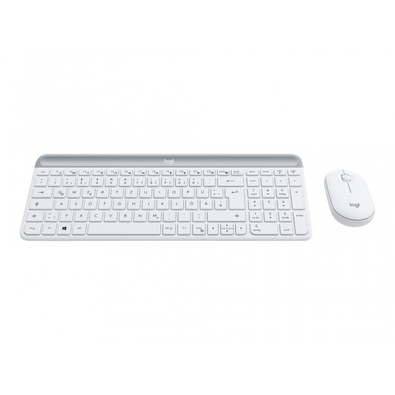 LOGITECH Slim Wireless Keyboard and Mouse Combo MK470 - OFFWHITE - DEU - CENTRAL