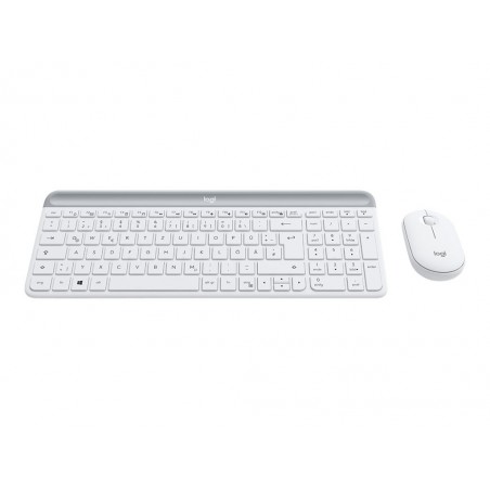 LOGITECH Slim Wireless Keyboard and Mouse Combo MK470 - OFFWHITE - DEU - CENTRAL