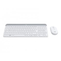 LOGITECH Slim Wireless Keyboard and Mouse Combo MK470 - OFFWHITE - DEU - CENTRAL