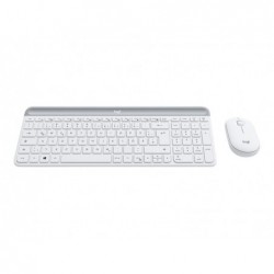 LOGITECH Slim Wireless Keyboard and Mouse Combo MK470 - OFFWHITE - DEU - CENTRAL