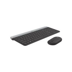 LOGITECH Slim Wireless Keyboard and Mouse Combo MK470 - GRAPHITE - FRA - CENTRAL