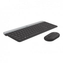 LOGITECH Slim Wireless Keyboard and Mouse Combo MK470 - GRAPHITE - FRA - CENTRAL