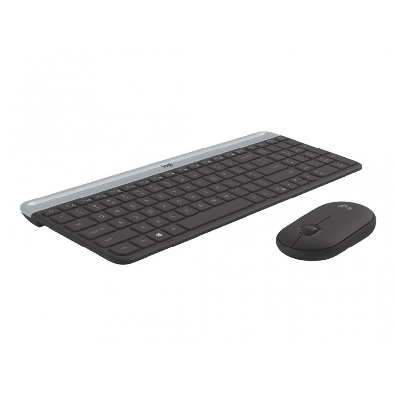 LOGITECH Slim Wireless Keyboard and Mouse Combo MK470 - GRAPHITE - FRA - CENTRAL