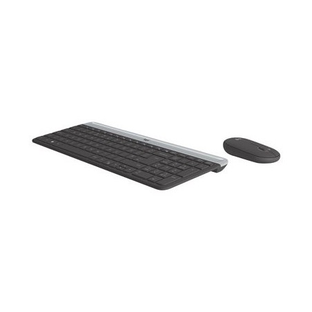 LOGITECH Slim Wireless Keyboard and Mouse Combo MK470 - GRAPHITE - FRA - CENTRAL