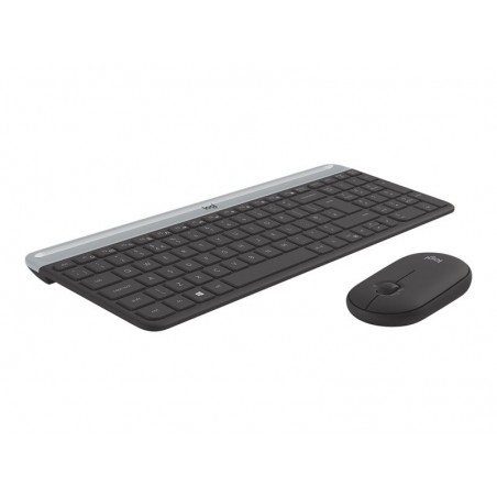 LOGITECH Slim Wireless Keyboard and Mouse Combo MK470 - GRAPHITE - FRA - CENTRAL
