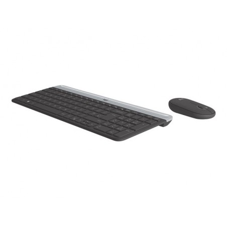 LOGITECH Slim Wireless Keyboard and Mouse Combo MK470 - GRAPHITE - FRA - CENTRAL