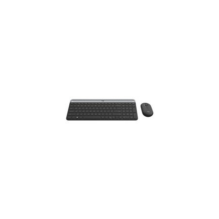 LOGITECH Slim Wireless Keyboard and Mouse Combo MK470 - GRAPHITE - CH - CENTRAL