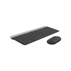 LOGITECH Slim Wireless Keyboard and Mouse Combo MK470 - GRAPHITE - CH - CENTRAL