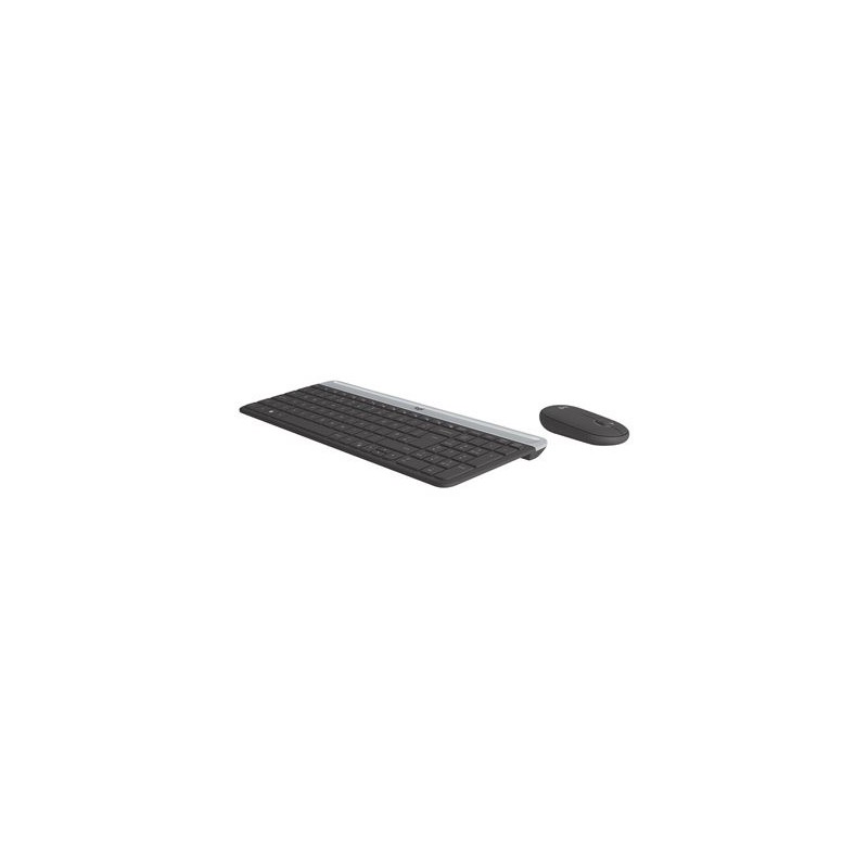 LOGITECH Slim Wireless Keyboard and Mouse Combo MK470 - GRAPHITE - CH - CENTRAL