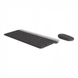 LOGITECH Slim Wireless Keyboard and Mouse Combo MK470 - GRAPHITE - CH - CENTRAL