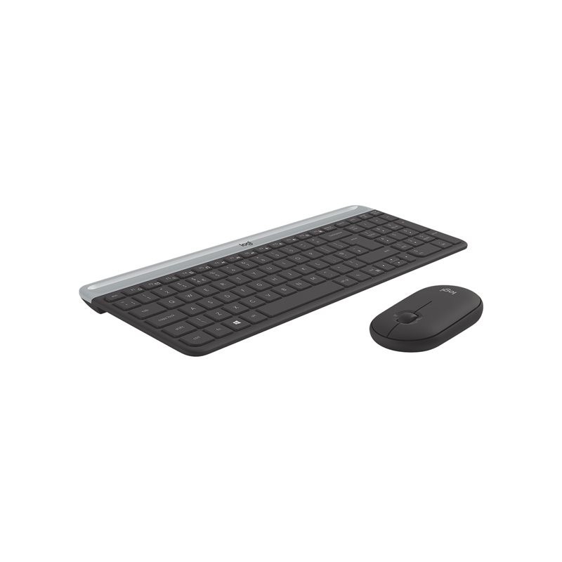 LOGITECH Slim Wireless Keyboard and Mouse Combo MK470 - GRAPHITE - NLB - CENTRAL