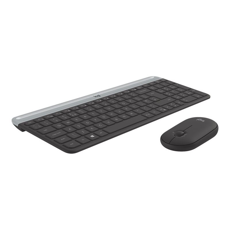 LOGITECH Slim Wireless Keyboard and Mouse Combo MK470 - GRAPHITE - NLB - CENTRAL