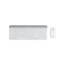 LOGITECH Slim Wireless Combo MK470 Keyboard and mouse set wireless 2.4 GHz Nordic off-white (PAN)