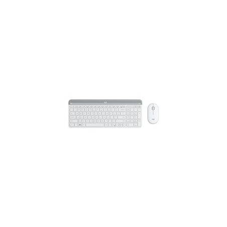 LOGITECH Slim Wireless Combo MK470 Keyboard and mouse set wireless 2.4 GHz Nordic off-white (PAN)