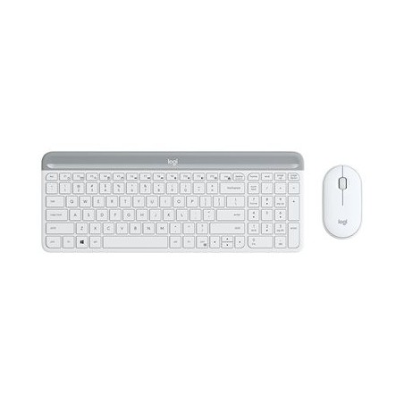 LOGITECH Slim Wireless Combo MK470 Keyboard and mouse set wireless 2.4 GHz Nordic off-white (PAN)
