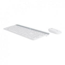 LOGITECH Slim Wireless Combo MK470 Keyboard and mouse set wireless 2.4 GHz Nordic off-white (PAN)