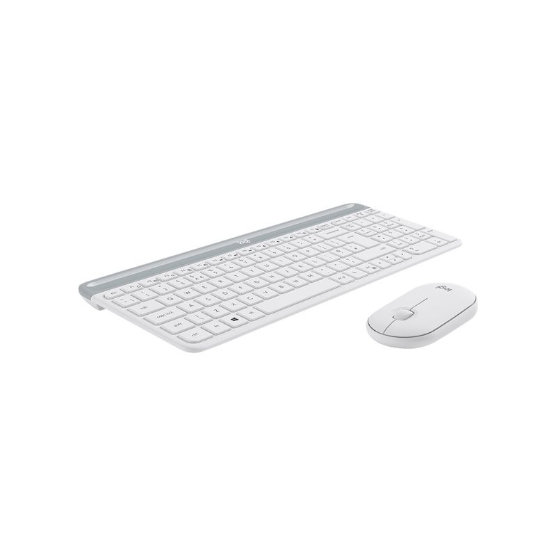 LOGITECH Slim Wireless Combo MK470 Keyboard and mouse set wireless 2.4 GHz Nordic off-white (PAN)