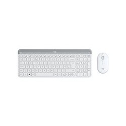 LOGITECH Slim Wireless Combo MK470 Keyboard and mouse set wireless 2.4 GHz Nordic off-white (PAN)