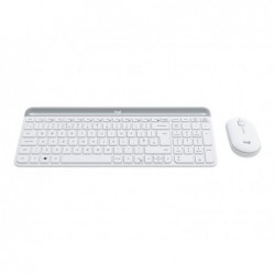 LOGITECH Slim Wireless Combo MK470 Keyboard and mouse set wireless 2.4 GHz Nordic off-white (PAN)