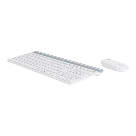 LOGITECH Slim Wireless Combo MK470 Keyboard and mouse set wireless 2.4 GHz Nordic off-white (PAN)