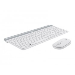 LOGITECH Slim Wireless Combo MK470 Keyboard and mouse set wireless 2.4 GHz Nordic off-white (PAN)