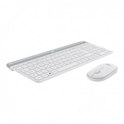 LOGITECH Slim Wireless Combo MK470 Keyboard and mouse set wireless 2.4 GHz Nordic off-white (PAN)
