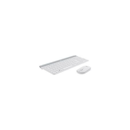 LOGITECH Slim Wireless Combo MK470 Keyboard and mouse set wireless 2.4 GHz Nordic off-white (PAN)