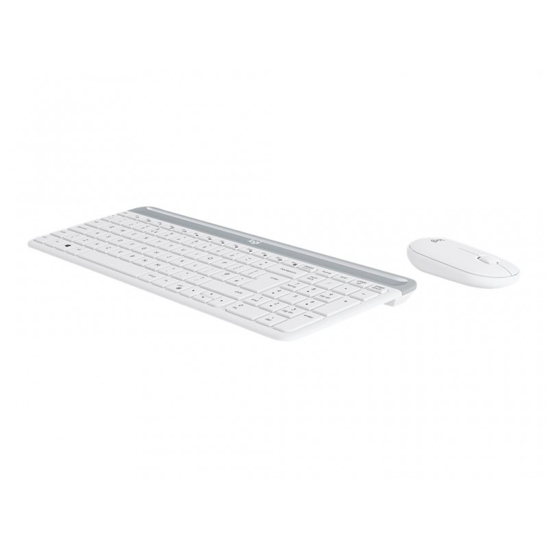 LOGITECH Slim Wireless Combo MK470 Keyboard and mouse set wireless 2.4 GHz Nordic off-white (PAN)