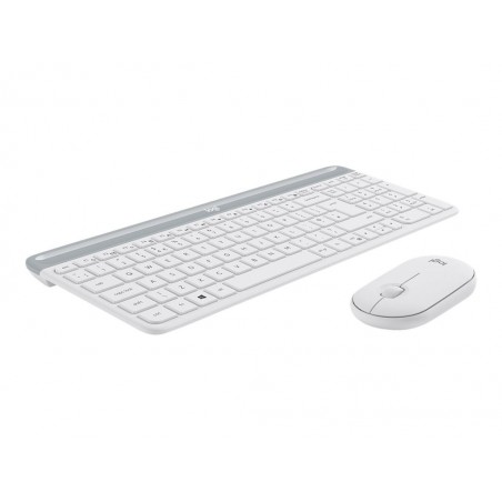 LOGITECH Slim Wireless Combo MK470 Keyboard and mouse set wireless 2.4 GHz Nordic off-white (PAN)