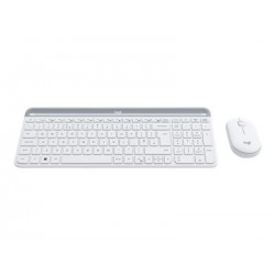 LOGITECH Slim Wireless Combo MK470 Keyboard and mouse set wireless 2.4 GHz Nordic off-white (PAN)