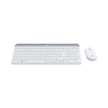 LOGITECH Slim Wireless Combo MK470 Keyboard and mouse set wireless 2.4 GHz Nordic off-white (PAN)