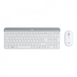 LOGITECH Slim Wireless Combo MK470 Keyboard and mouse set wireless 2.4 GHz Nordic off-white (PAN)