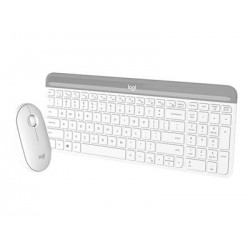 LOGITECH Slim Wireless Keyboard and Mouse Combo MK470 - OFFWHITE - UK - INTNL