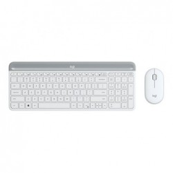 LOGITECH Slim Wireless Keyboard and Mouse Combo MK470 - OFFWHITE - UK - INTNL