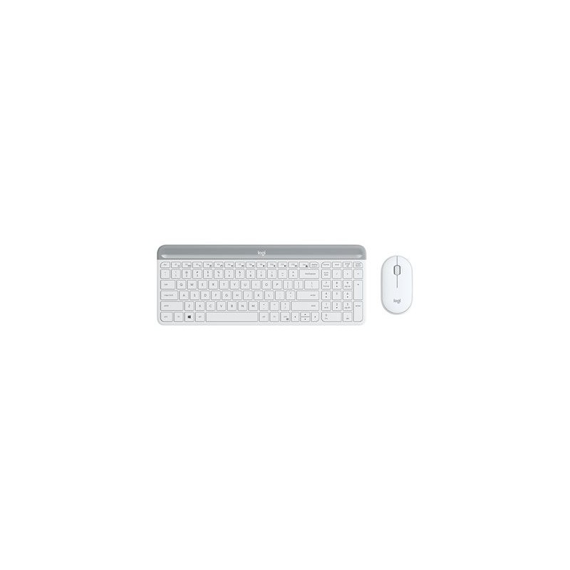 LOGITECH Slim Wireless Keyboard and Mouse Combo MK470 - OFFWHITE - UK - INTNL
