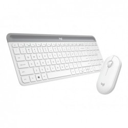 LOGITECH Slim Wireless Keyboard and Mouse Combo MK470 - OFFWHITE - UK - INTNL
