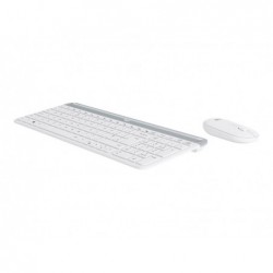 LOGITECH Slim Wireless Keyboard and Mouse Combo MK470 - OFFWHITE - UK - INTNL