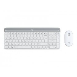 LOGITECH Slim Wireless Keyboard and Mouse Combo MK470 - OFFWHITE - UK - INTNL