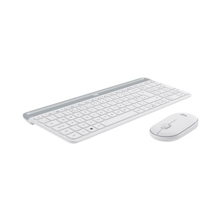 LOGITECH Slim Wireless Keyboard and Mouse Combo MK470 - OFFWHITE - UK - INTNL