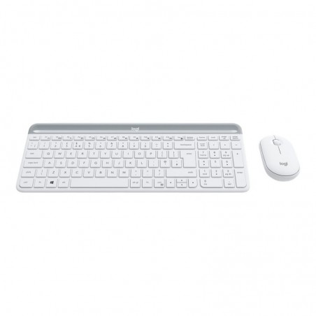LOGITECH Slim Wireless Keyboard and Mouse Combo MK470 - OFFWHITE - UK - INTNL