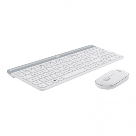 LOGITECH Slim Wireless Keyboard and Mouse Combo MK470 - OFFWHITE - UK - INTNL