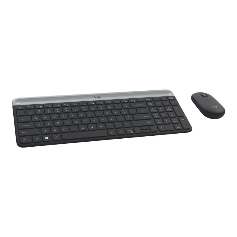 LOGITECH Slim Wireless Keyboard and Mouse Combo MK470 - GRAPHITE - HRV-SLV - INTNL