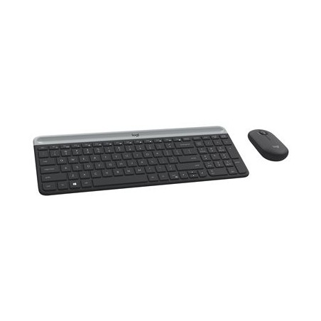 LOGITECH Slim Wireless Keyboard and Mouse Combo MK470 - GRAPHITE - HRV-SLV - INTNL
