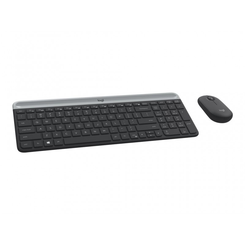 LOGITECH Slim Wireless Keyboard and Mouse Combo MK470 - GRAPHITE - HRV-SLV - INTNL