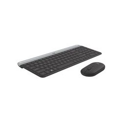 LOGITECH Slim Wireless Keyboard and Mouse Combo MK470 - GRAPHITE - HRV-SLV - INTNL