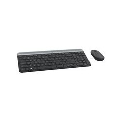 LOGITECH Slim Wireless Keyboard and Mouse Combo MK470 - GRAPHITE - HRV-SLV - INTNL