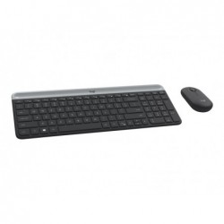 LOGITECH Slim Wireless Keyboard and Mouse Combo MK470 - GRAPHITE - HRV-SLV - INTNL
